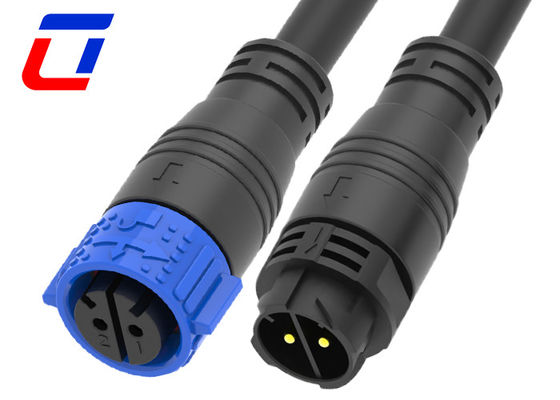 IP67 10 가이즈 2 핀 방수 DC 전원 커넥터 M25 빠른 잠금 케이블 커넥터