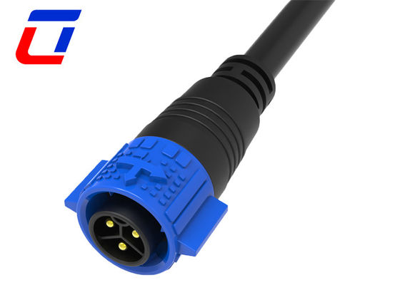 M19 LED 3 핀 방수 커넥터 남성 케이블 여성 패널 마운트 커넥터 20A