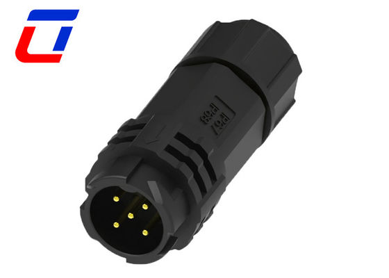 10A 5 핀 방수 LED 커넥터 M19 풍경 조명 전선 커넥터