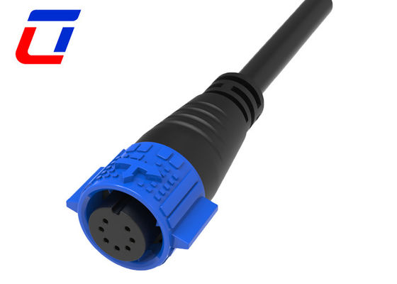 7 핀 전기 12V 방수 케이블 커넥터 IP67 M19 빠른 잠금 케이블 커넥터