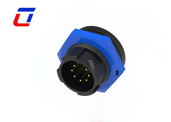 7 핀 남성 여성 커넥터 M19 배에 와이어 외부 커넥터