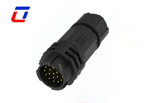 18핀 원형 커넥터 M19 전선 대 전선 야외 퀵 락 전기 커넥터
