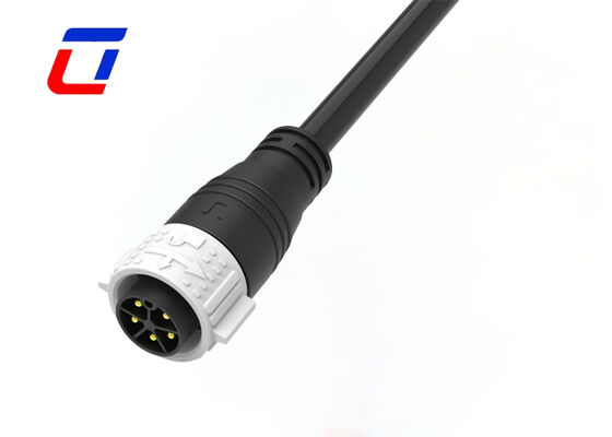 5 핀 산업용 방수 전원 300V M25 케이블 푸시 잠금 남성에서 여성 커넥터