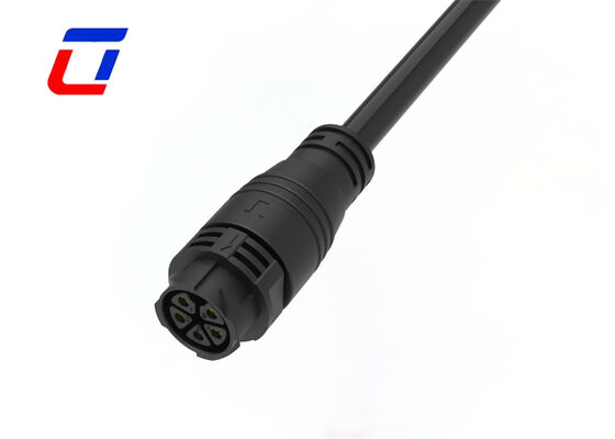 5 핀 산업용 방수 전원 300V M25 케이블 푸시 잠금 남성에서 여성 커넥터