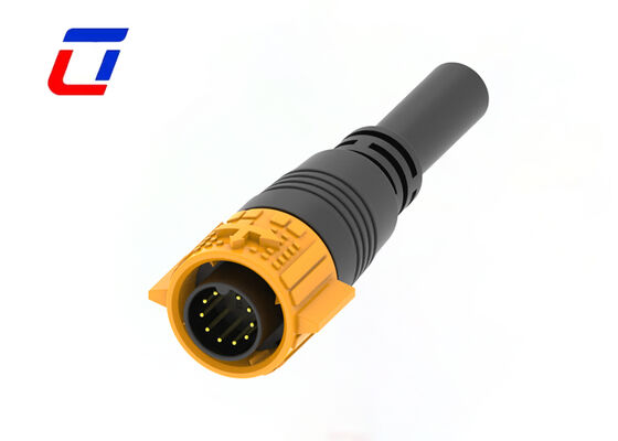 10 핀 급속 출력 M19 IP67 저전압 60V 원형 와이어 커넥터 플러그 앤 스코켓