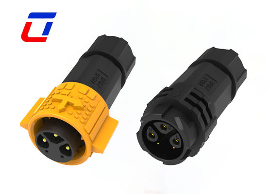 원형 멀티핀 커넥터 3+2 핀 M19 15A 금으로 칠한 와이어 투 와이어 커넥터