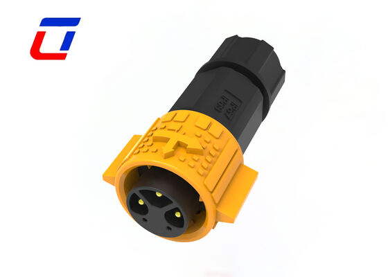 원형 멀티핀 커넥터 3+2 핀 M19 15A 금으로 칠한 와이어 투 와이어 커넥터