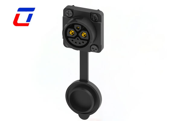 M23 90도 형성 케이블 커넥터 2+1+5 핀 푸시 잠금 방수 커넥터