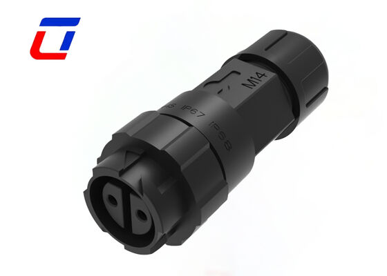 M16 2핀 방수 원형 연결 장치 청동 금판 외부 전원 연결 장치