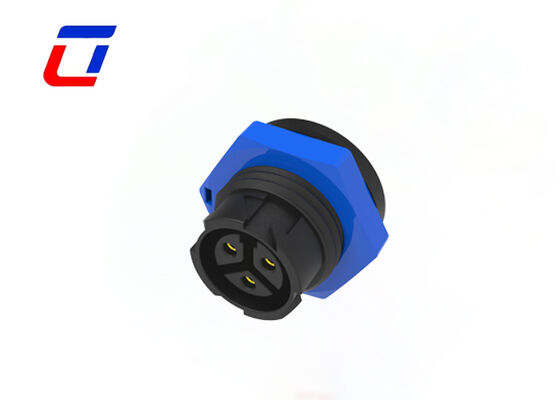 3핀 방수 패널 마운트 커넥터 M16 푸시 잠금 전력 커넥터