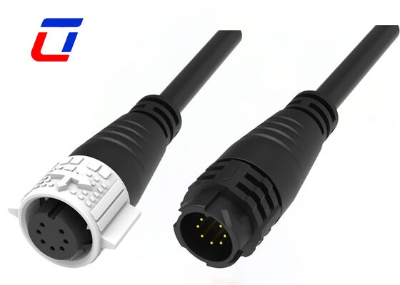 Low Current M19 Outdoor Water Tight Cable Connector 7 Pin Data Industrial Plug