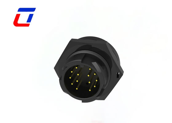 M19 방수 벌크헤드 커넥터 14핀 와이어-투-보드 전원 커넥터 300V