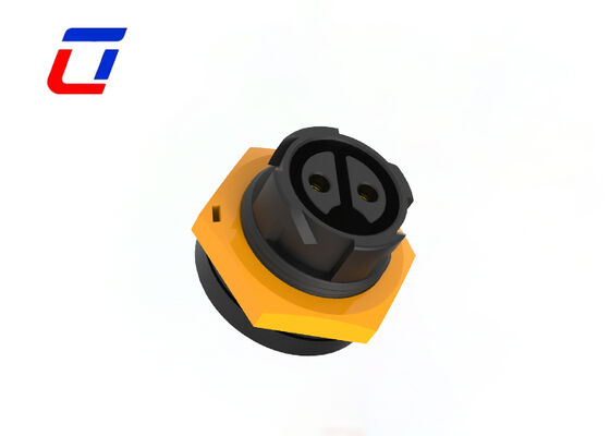 20A M19 2핀 벌크헤드 전원 커넥터 플라스틱 IP67 원형 퀵 커넥터