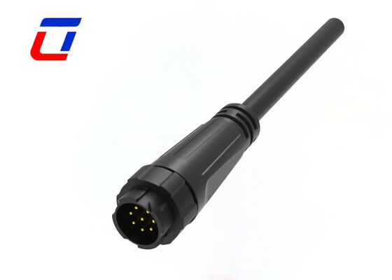 M16 300 볼트 방수 유선 커넥터 IP67 LED 제어용 8 핀 데이터 커넥터