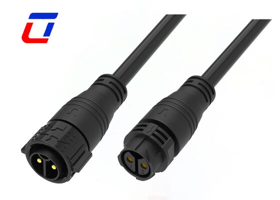 50A M25 2 핀 방수 전기 커넥터 푸시 잠금 IP67 남여 커넥터
