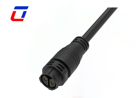 50A M25 2 핀 방수 전기 커넥터 푸시 잠금 IP67 남여 커넥터