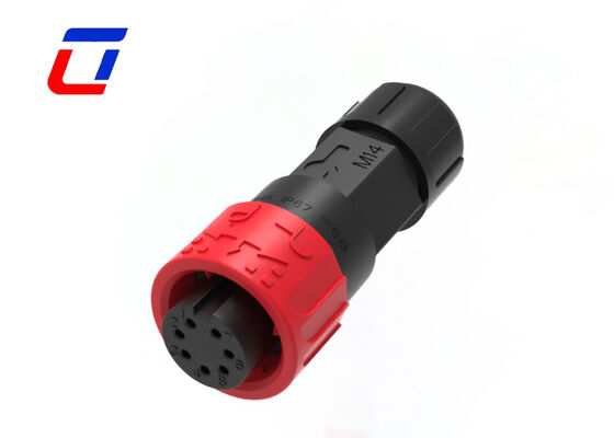 IP67 M16 7 핀 300V 저전압 LED 커넥터 원형 남성 여성 커넥터 크기