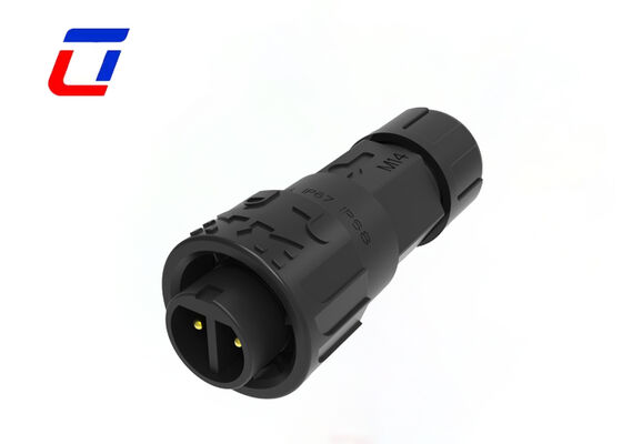 M16 10A IP67 연결관은 힘을 위한 남성형 커넥터에 빠른 자물쇠 여성을 방수 처리합니다