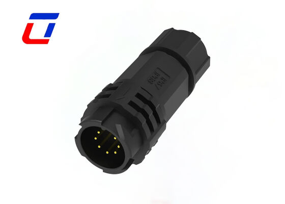 CE 인증 M19 300V 옥외 조명 커넥터 원형 7 핀 방수 커넥터