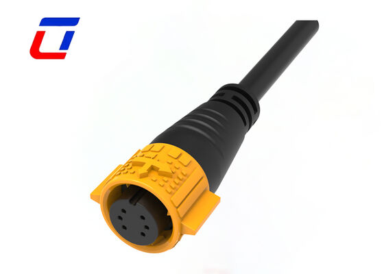 M19 남성에서 여성 케이블 커넥터 OEM 6 핀 방수 300V 데이터 커넥터