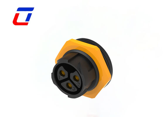 M25 3 Pin 50A Wire To Board Power Connector IP67 Quick Lock Outdoor Waterproof Connector 
