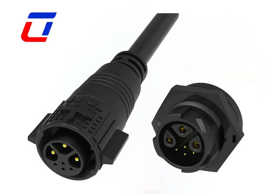 M19 3+4 핀 방수 케이블 커넥터 15A+5A 300V IP67 멀티 핀 남성 여성 커넥터