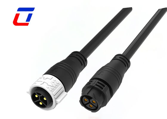 UL94-V0 3 핀 M25 50A 방수 케이블 커넥터 자동 잠금 IP67 전원 커넥터