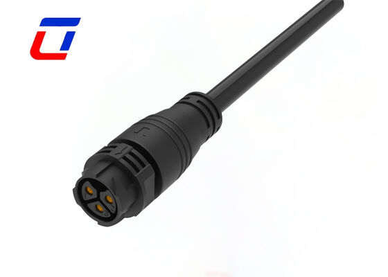 UL94-V0 3 핀 M25 50A 방수 케이블 커넥터 자동 잠금 IP67 전원 커넥터