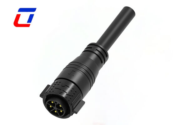 M25 20A 5 핀 전기 남성 여성 커넥터 RoHS 플라스틱 PA66 전원 커넥터 푸시 잠금