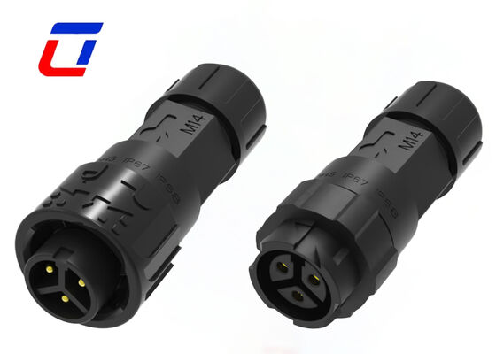 IP67 3 핀 커넥터 남성과 여성 M16 10A 300V 방수 전원 커넥터
