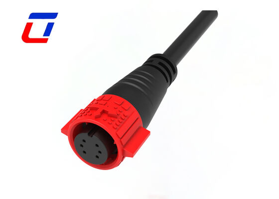 신호 전송 M19 6 Pin 옥외 방수 철사 연결관 IP67 빠른 마개 소켓