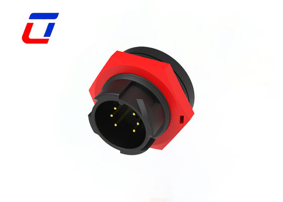 신호 전송 M19 6 Pin 옥외 방수 철사 연결관 IP67 빠른 마개 소켓