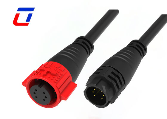 신호 전송 M19 6 Pin 옥외 방수 철사 연결관 IP67 빠른 마개 소켓