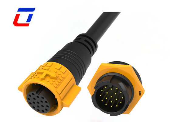 Ulinkcon 방수 데이터 커넥터 M19 18핀 실외 퀵 잠금 LED 커넥터 제조사