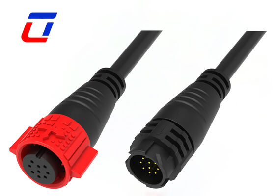 5A 300V 9핀 M19 몰딩 케이블 커넥터 푸시 잠금 방수 데이터 커넥터