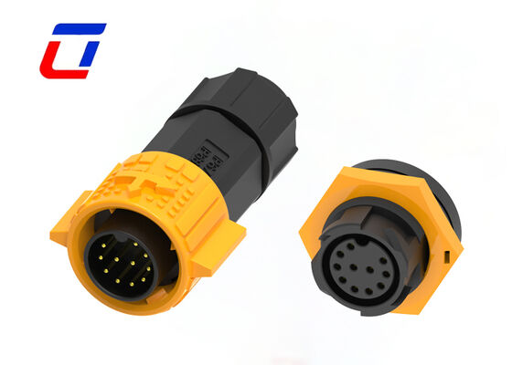 M19 11Pin 5A 300V 원형 방수 연결 장치 빠른 잠금 데이터 연결 장치