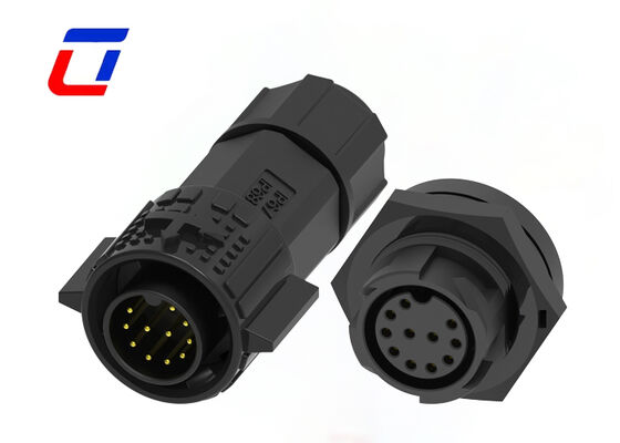 M19 11Pin 5A 300V 원형 방수 연결 장치 빠른 잠금 데이터 연결 장치