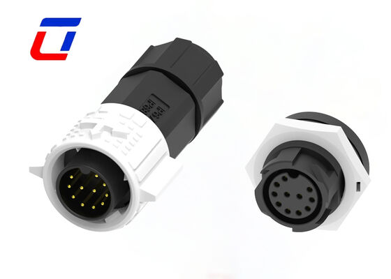 M19 11Pin 5A 300V 원형 방수 연결 장치 빠른 잠금 데이터 연결 장치