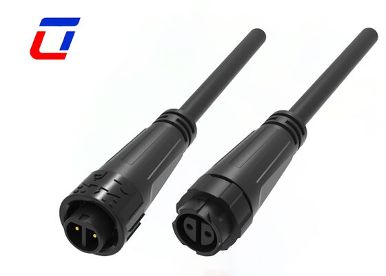 M16 IP67 2 핀 방수 커넥터 10A UL 취득 빠른 잠금 전원 커넥터