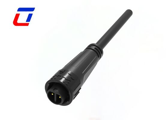 M16 IP67 2 핀 방수 커넥터 10A UL 취득 빠른 잠금 전원 커넥터