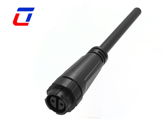 M16 IP67 2 핀 방수 커넥터 10A UL 취득 빠른 잠금 전원 커넥터