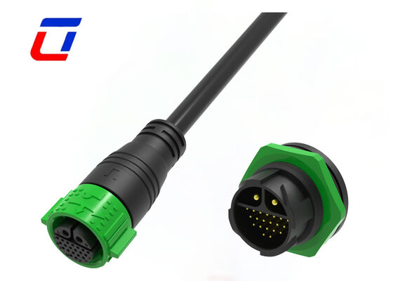 2+20ピン M25 20A+5A 전원 신호 커넥터 IP67 멀티핀 방수 커넥터 종류
