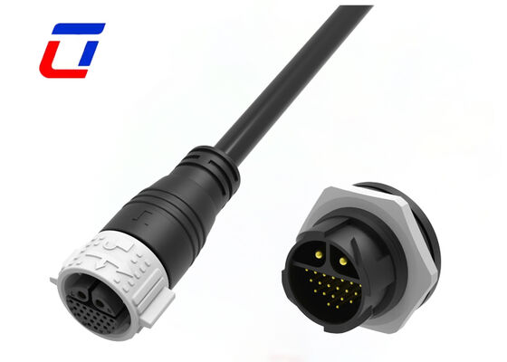 2+20ピン M25 20A+5A 전원 신호 커넥터 IP67 멀티핀 방수 커넥터 종류