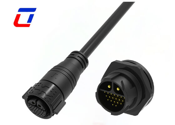 2+20ピン M25 20A+5A 전원 신호 커넥터 IP67 멀티핀 방수 커넥터 종류