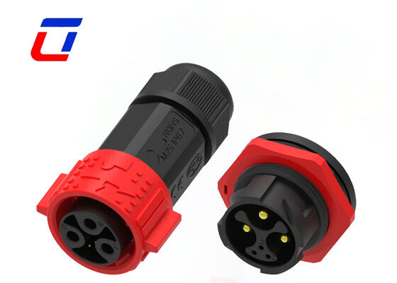 M25 15A+5A 원형 멀티 핀 커넥터 3+3 핀 빠른 잠금 와이어 보드 커넥터