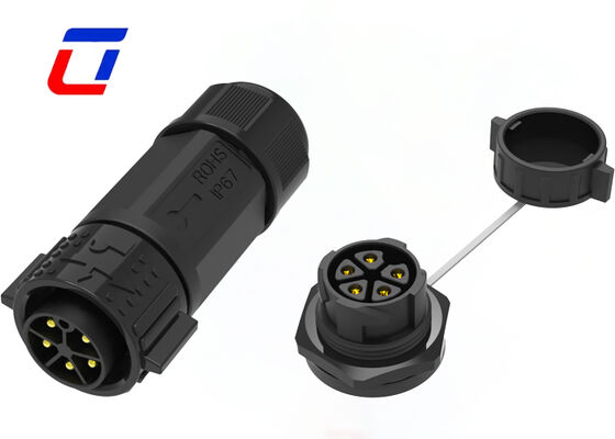 5 핀 전력 LED 방수 연결 M25 20A 플라스틱 PA66 야외 조명 연결
