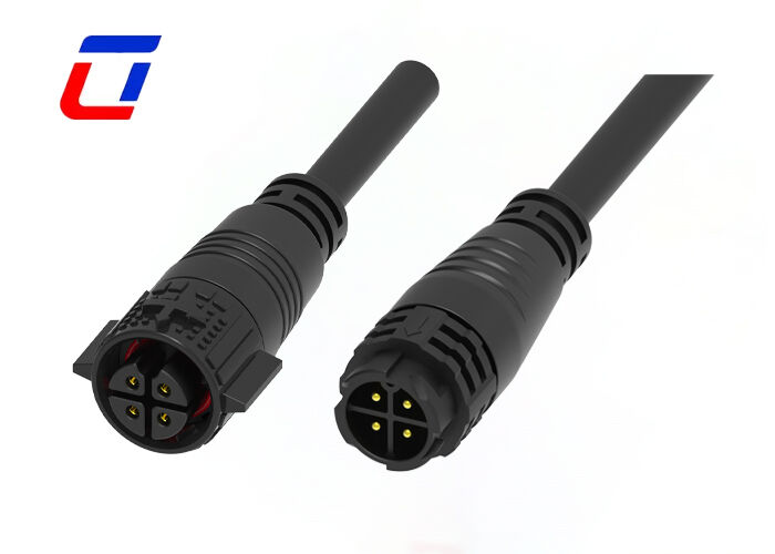 300V 15A IP67 방수 M19 4핀 남성용-여성용 야외 전원 커넥터