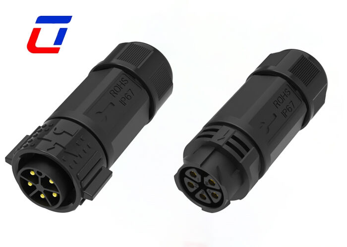 50A M25 5 Pin Male Female Connector IP67 Quick Release Solar Connectors For Power