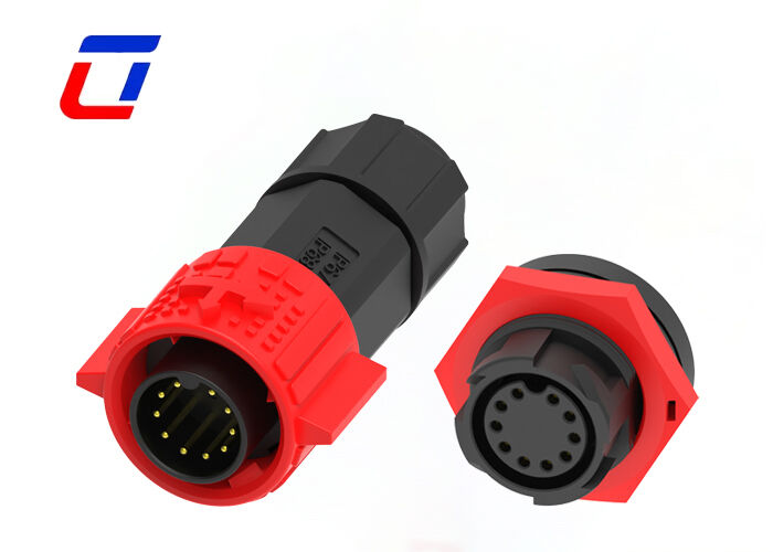 10핀 데이터 커넥터 M19 방수 퀵 커넥트 와이어-보드 커넥터