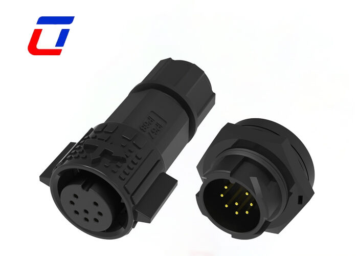 10A 8핀 원형 커넥터 M19 푸시 잠금 와이어 보드 커넥터 (데이터용)